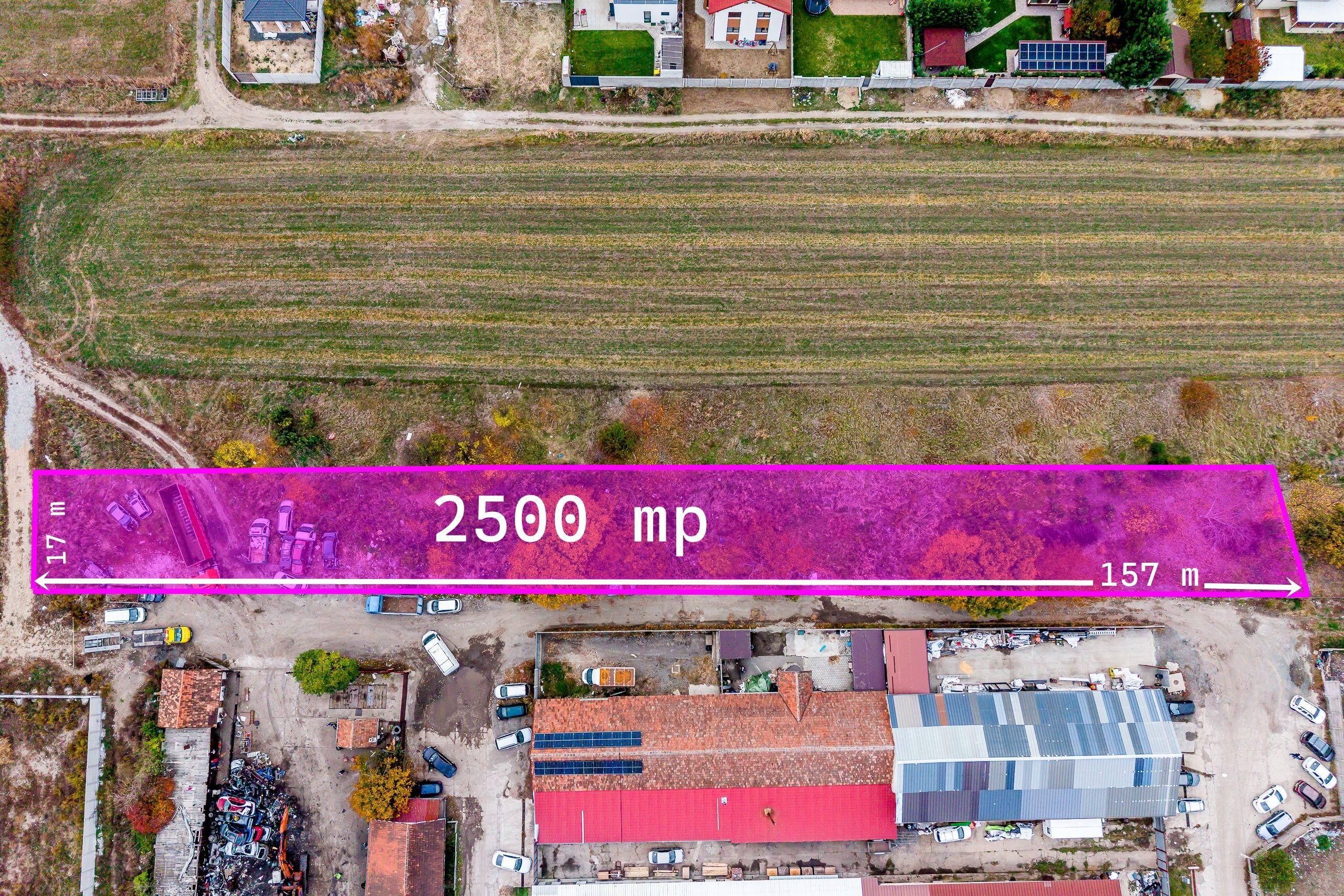 Teren de 2500 mp cu posibilitate de parcelare în Bujac Arad - 1