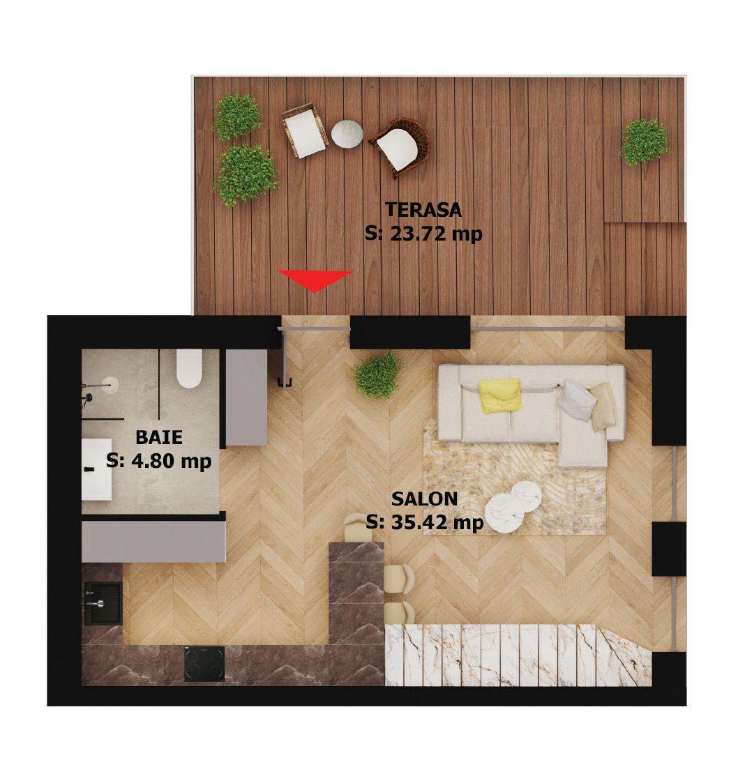 Apartament nou, 2 camere, 184 000 Euro. Comision 0. - 1