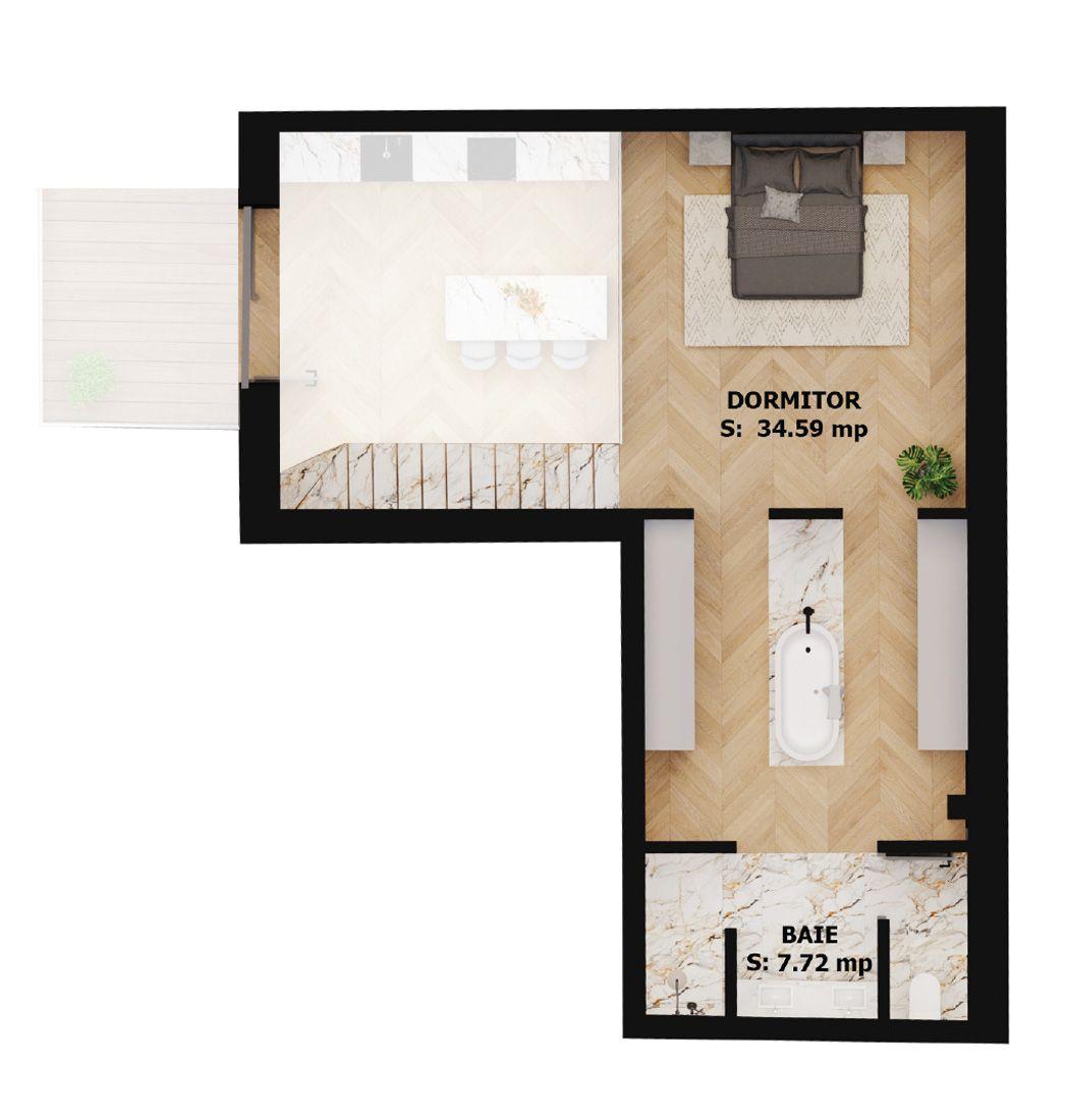 Apartament nou, 2 camere, 261 500 Euro. Comision 0. - 2