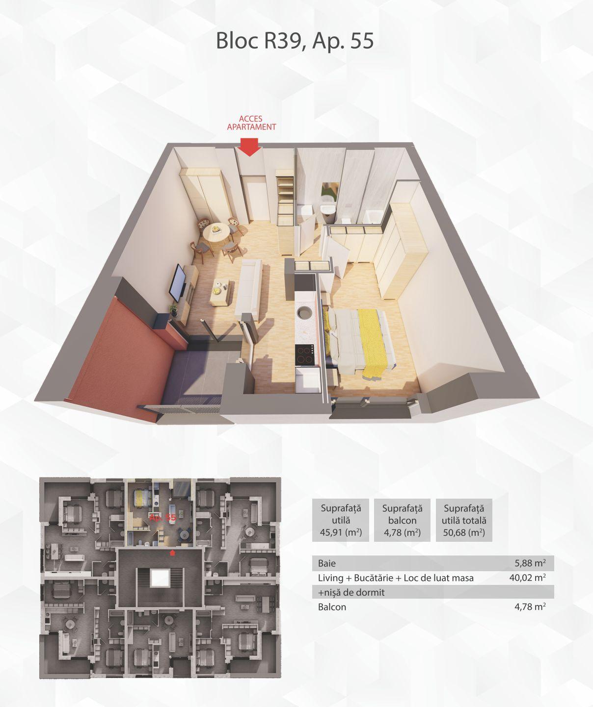 Penthouse in R39– direct de la dezvoltator, fără agenție! Ap.55 - 3