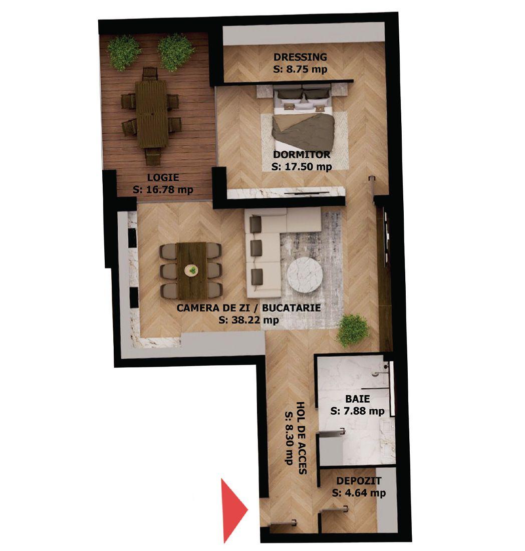 Apartament nou, 2 camere, 212 500 Euro. Comision 0. - 1
