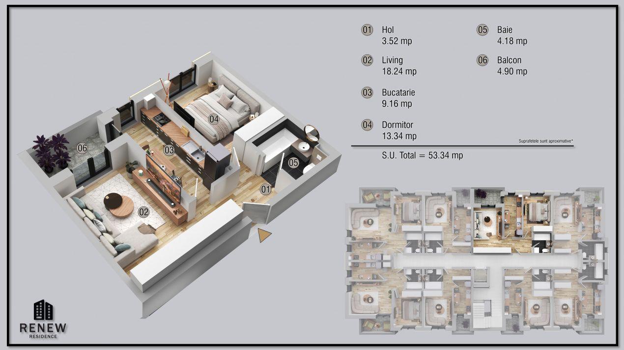 Ap. 2 cam. aprilie 2026 zona Militari Residence - 2