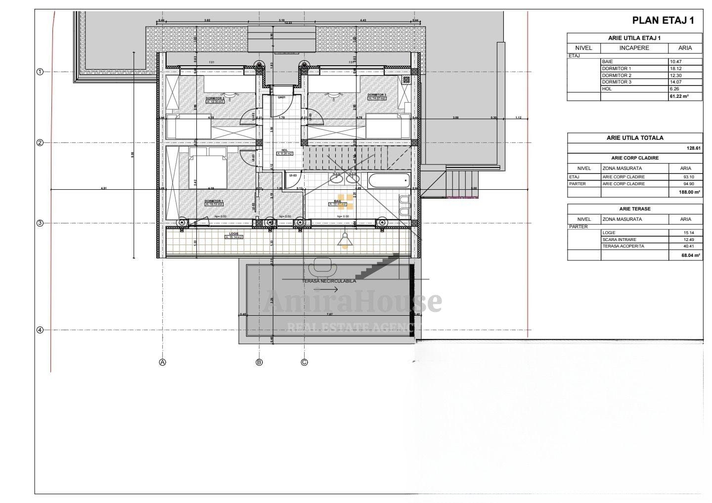 Casa individuala, 129 mp utili, teren 583 mp, terasa 68 mp, zona Sun Garden - 14
