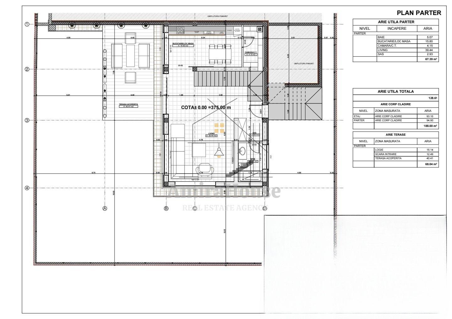Casa individuala, 129 mp utili, teren 583 mp, terasa 68 mp, zona Sun Garden - 13