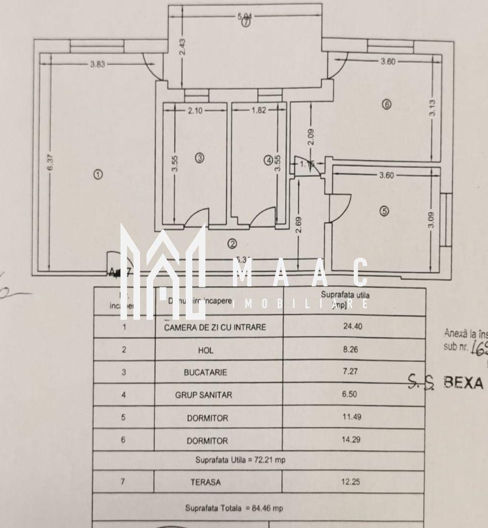 Apartament 3 camere | Etaj 1 | Decomandat | Arhitectilor - 22