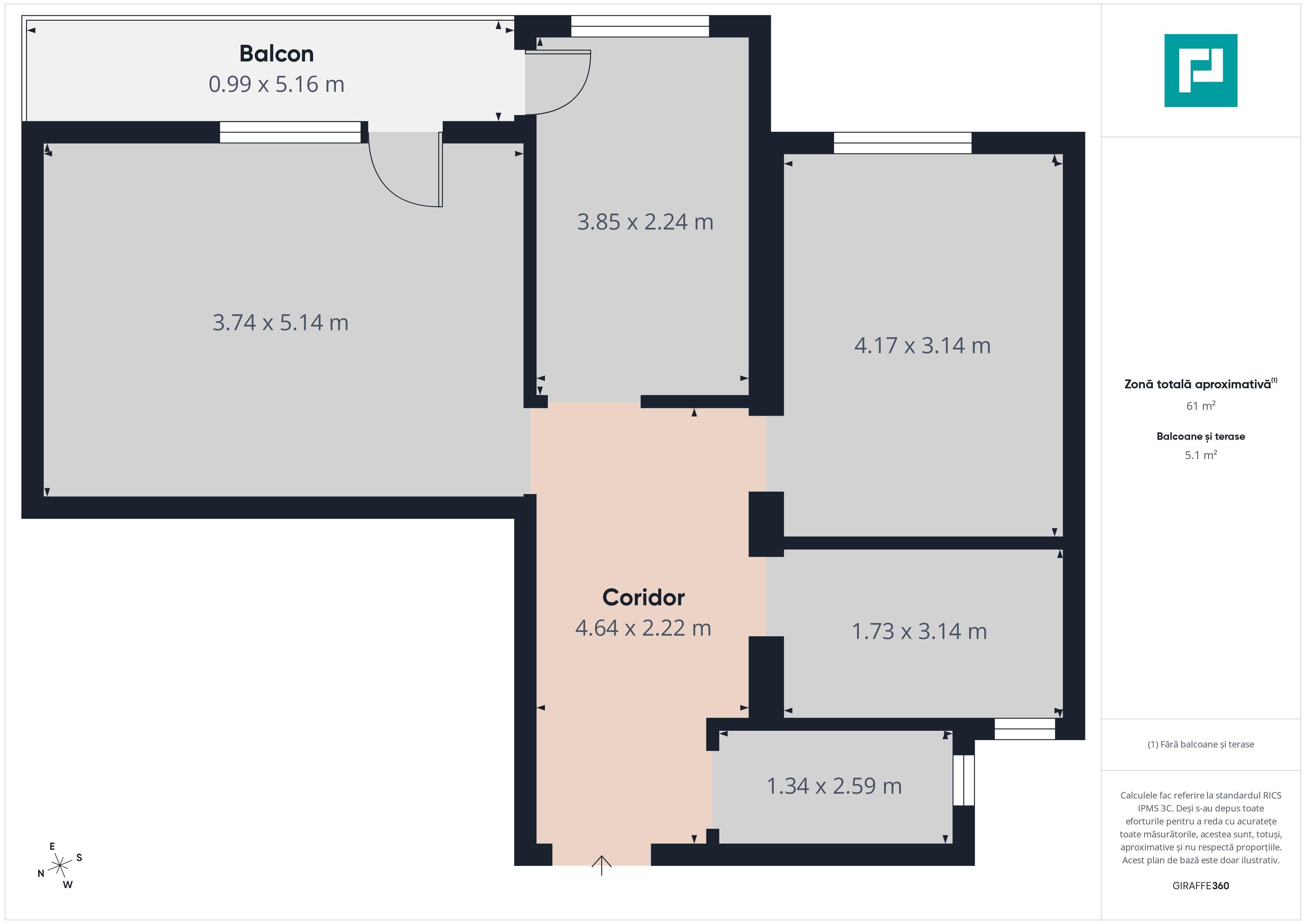Apartament 2 camere la gri,personalizabil,Giroc - 6