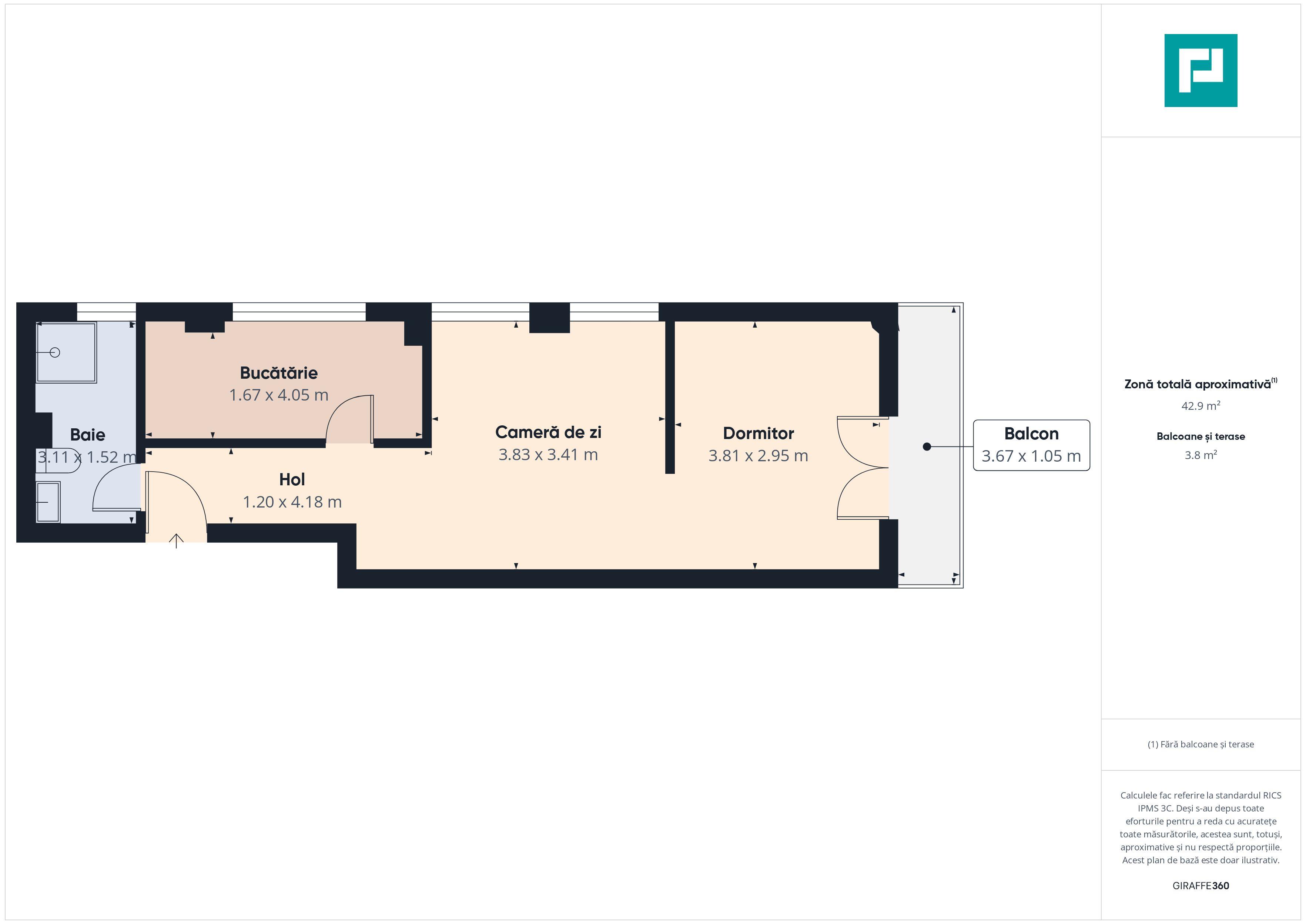 Apartament cu 2 camere | Bloc Nou | Zona Aradului - 7