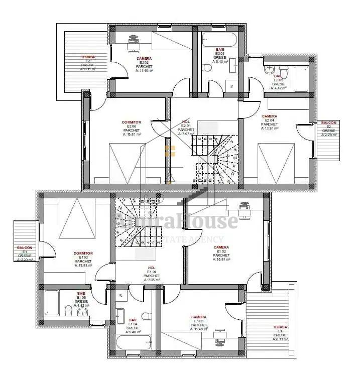 Casa tip duplex 125 mp utili, teren 500 mp, Feleacu - 19