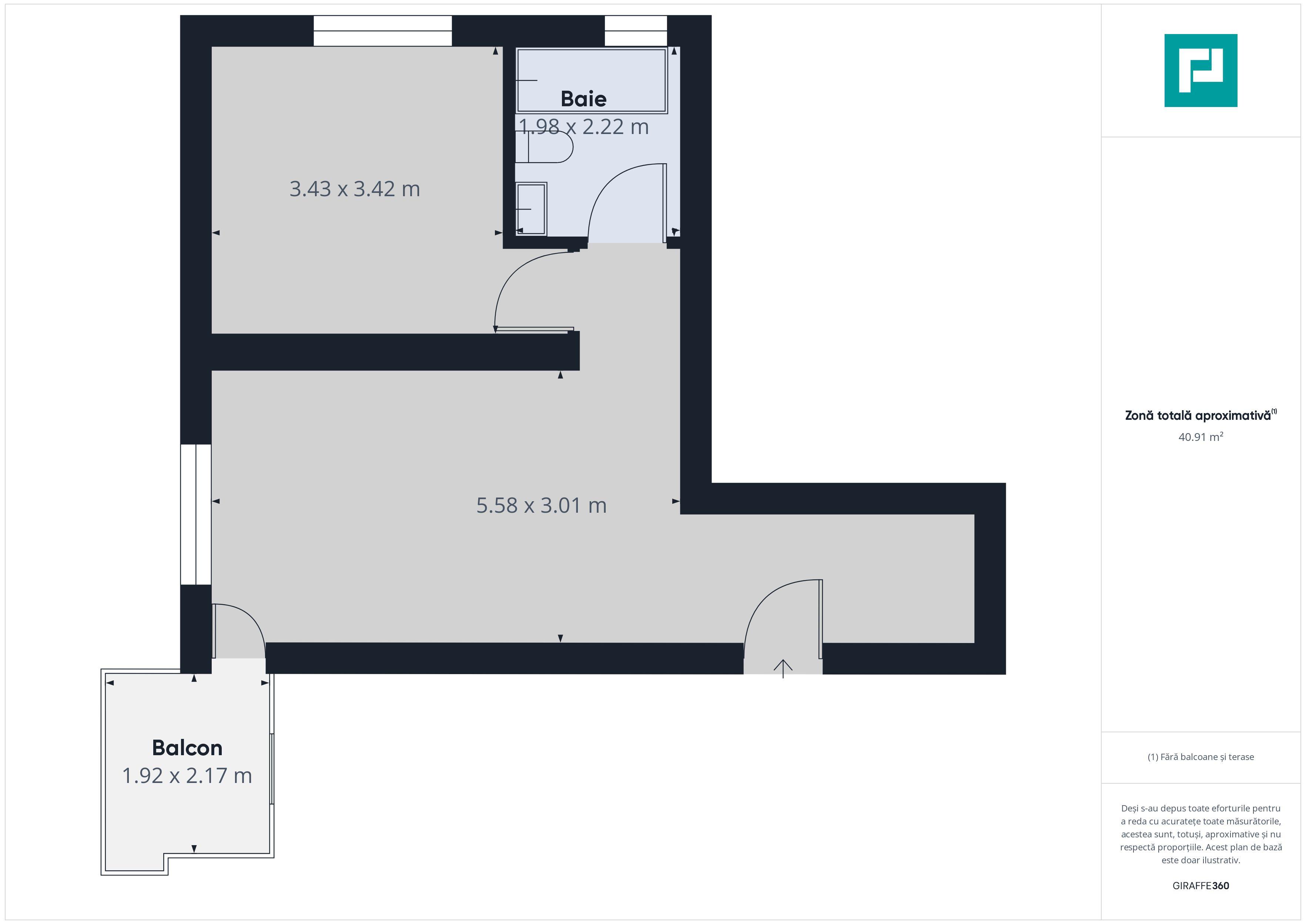Apartament cu 2 camere în Giroc - 8