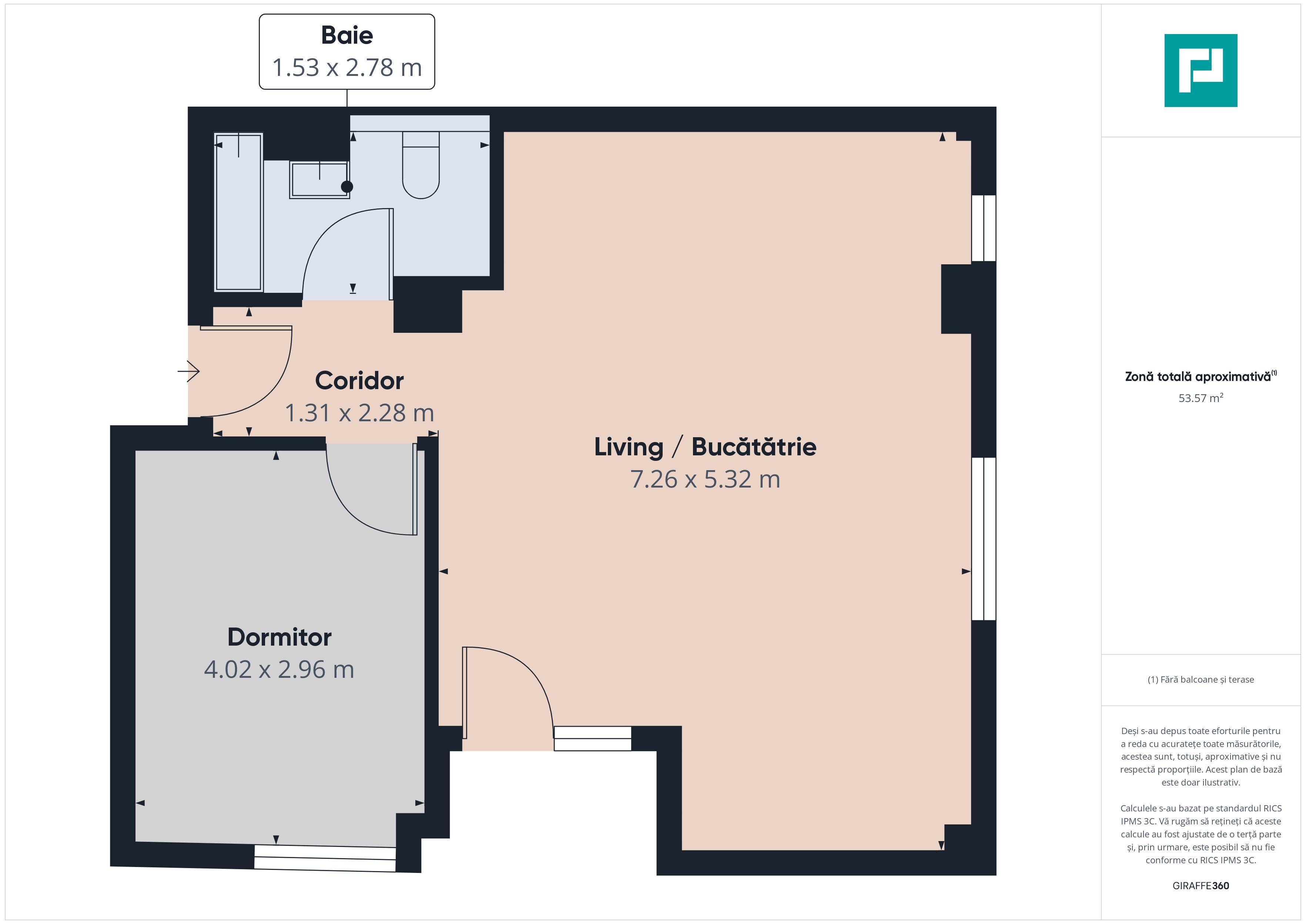 Apartament spațios cu 2 camere în Torontalului - 8