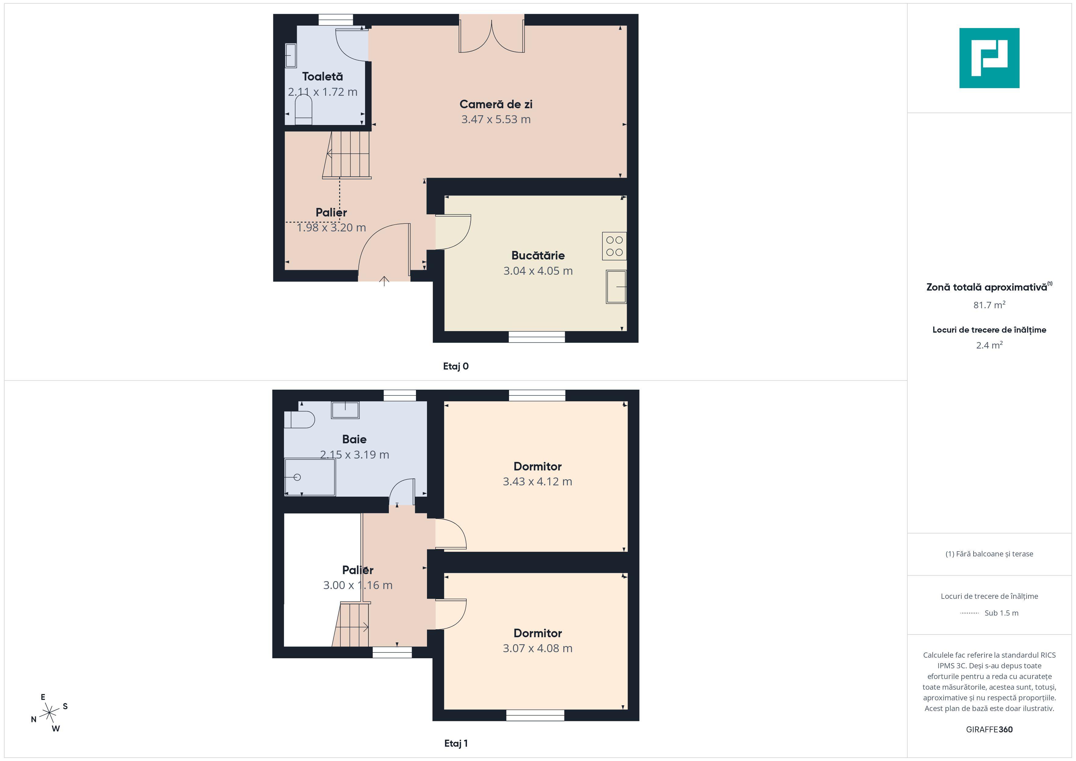 Casă cu 3 camere, P+1–Giarmata - 9