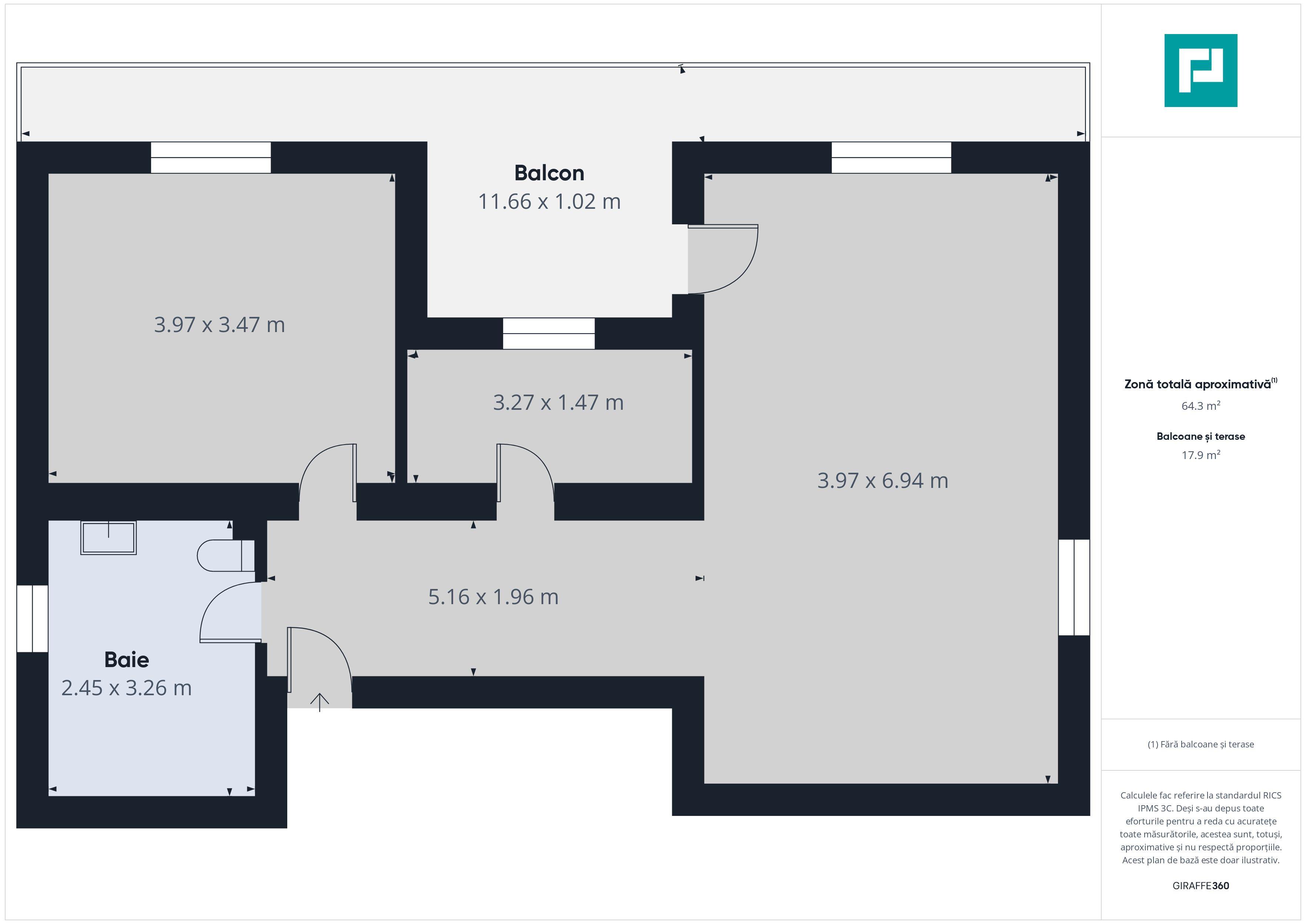Apartament cu 2 camere, terasă generoasă – Moșnița - 26