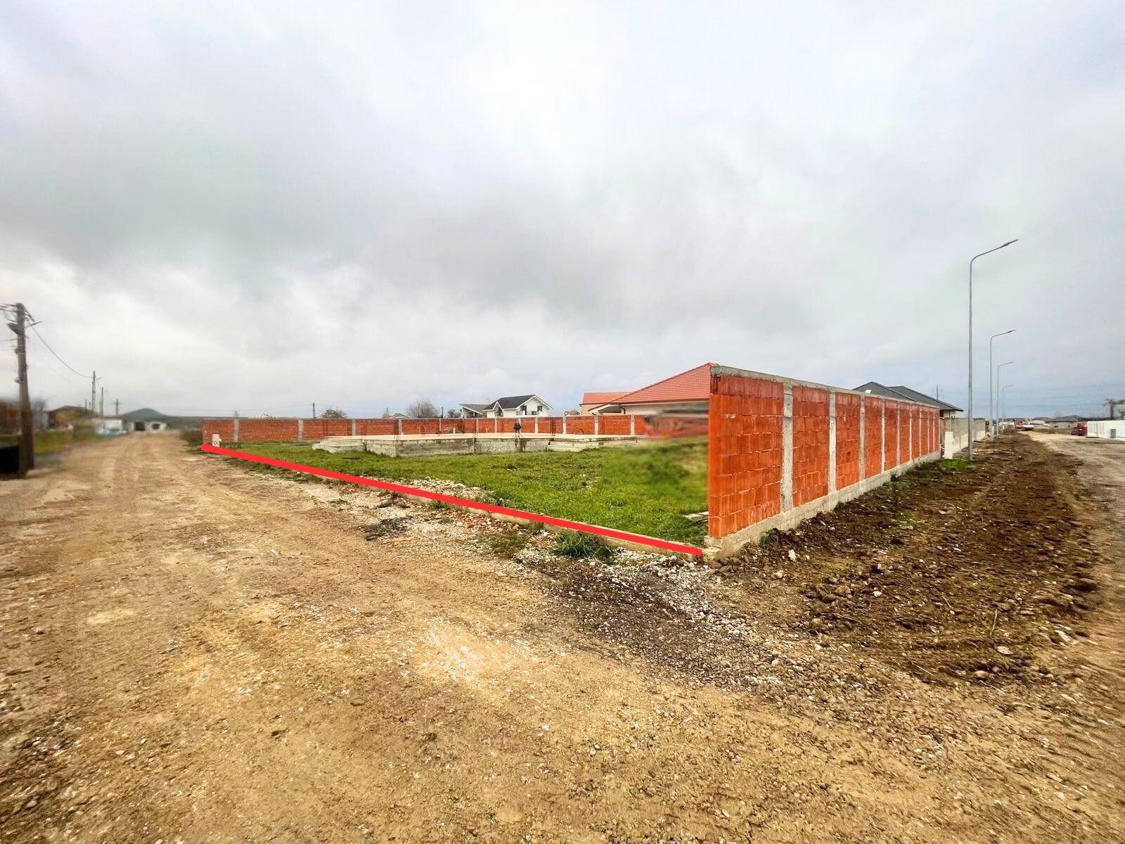 Teren intravilan, fundatie proiect casa, gard si utilitati-Zona Cheriu - 12