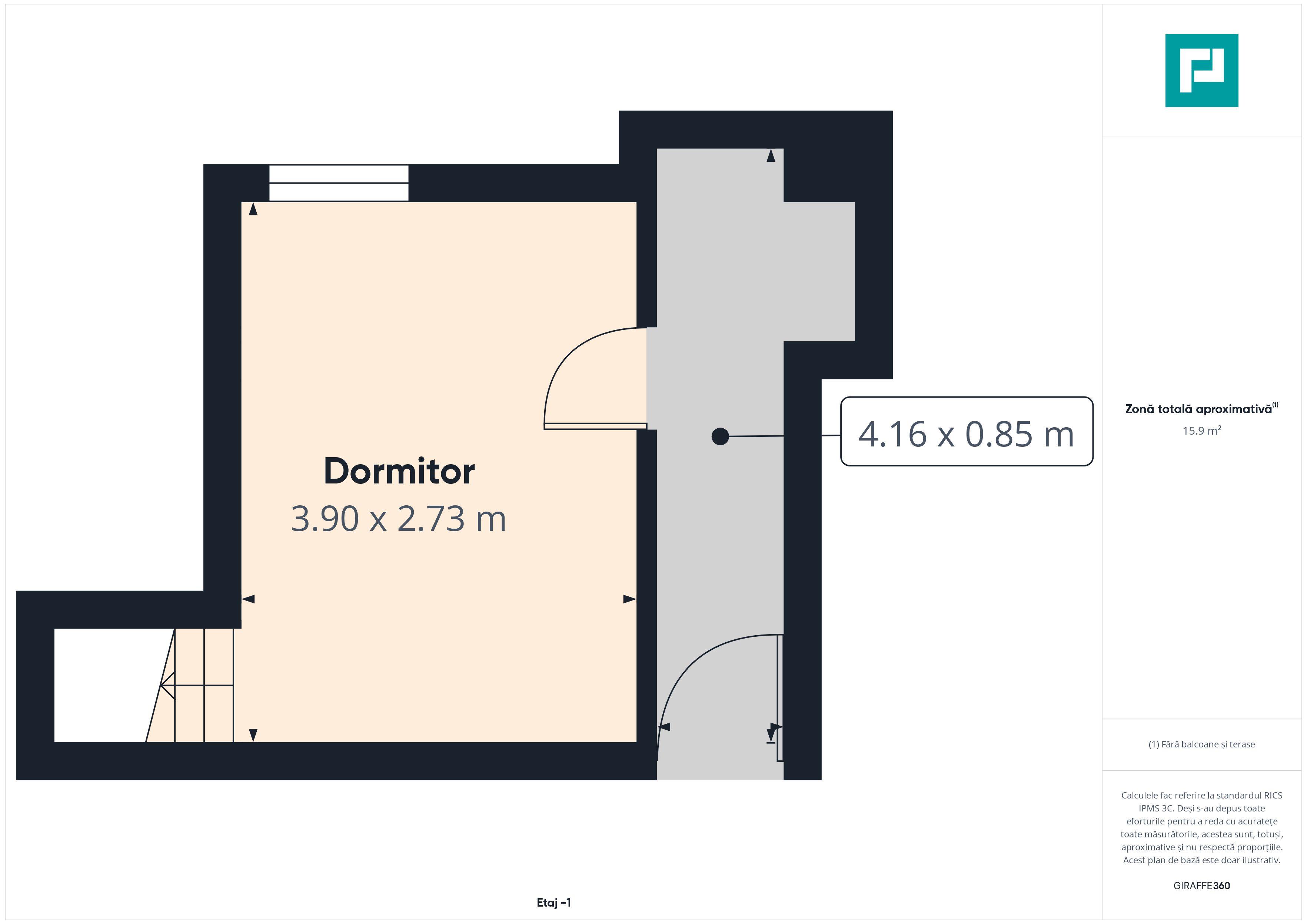Apartament 3 camere la curte - Odobescu - 37