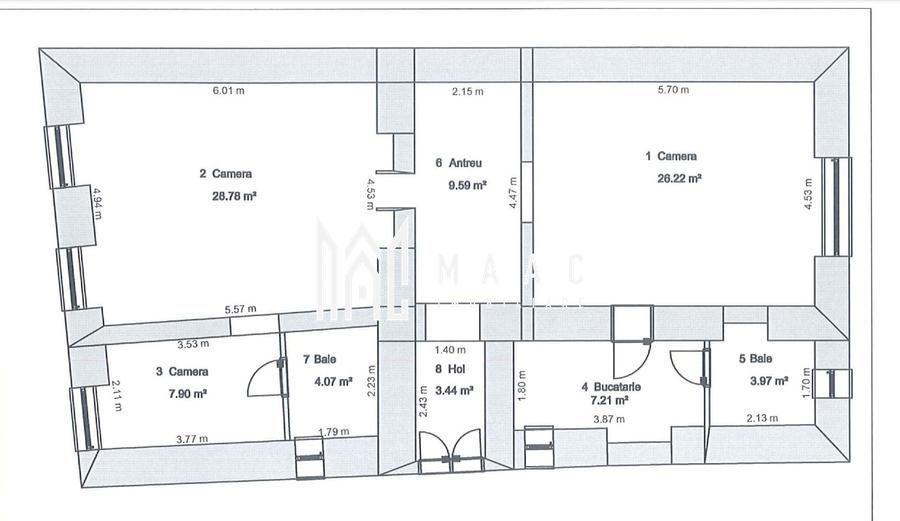 Apartament la casă | 5 camere | 91 MPU | Regim Hotelier | Ultracentral - 5
