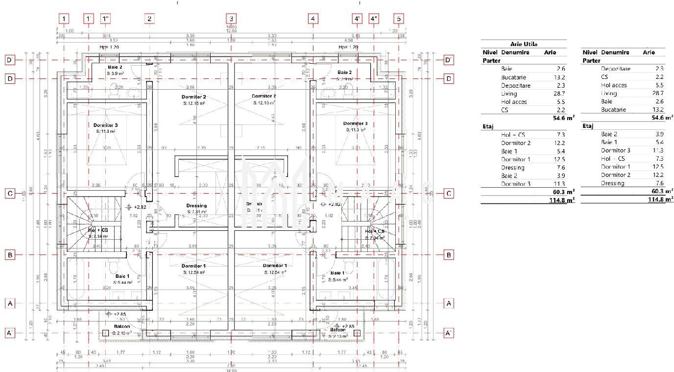Casă modernă | 3 dormitoare | 140 mp curte | 120 mp utili | Preț avantajos - 5